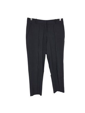 Taylor Stitch 6 Black Cropped Trousers High Rise Pintuck Tailored Minimalist